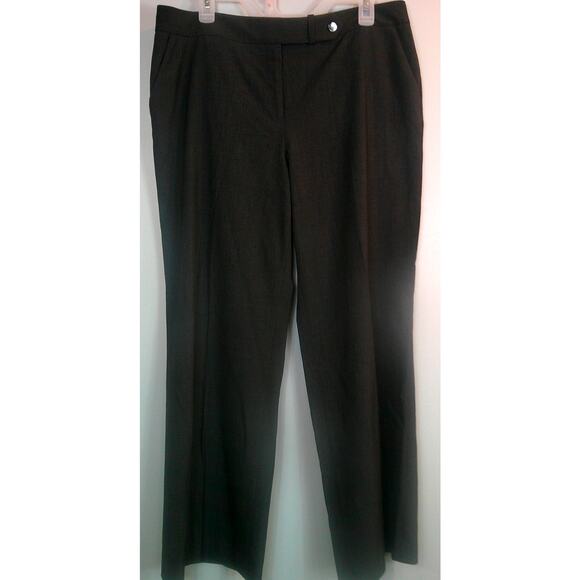 Calvin Klein Classic Fit 14P Women's Charcoal Dark Gray Trouser - Picture 1 of 5